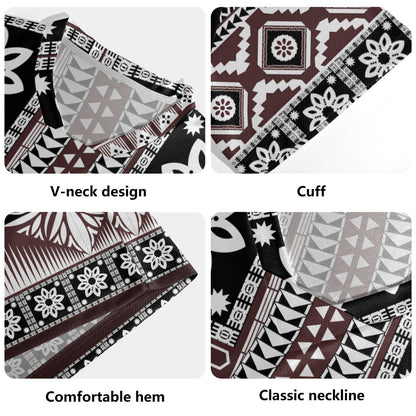 Fiji Rugby Jersey Bula Fijian Masi Tapa Vintage Style