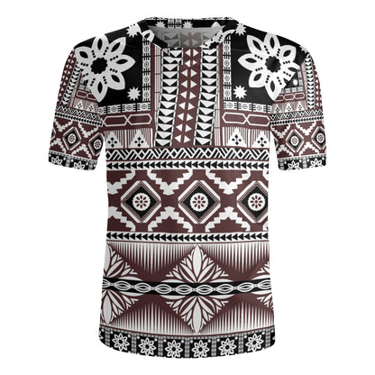 Fiji Rugby Jersey Bula Fijian Masi Tapa Vintage Style