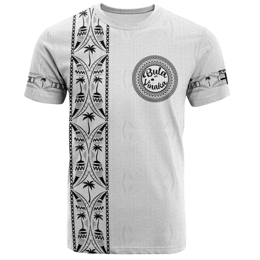 Fiji T-Shirt Bula Vinaka Tapa Palms Designs