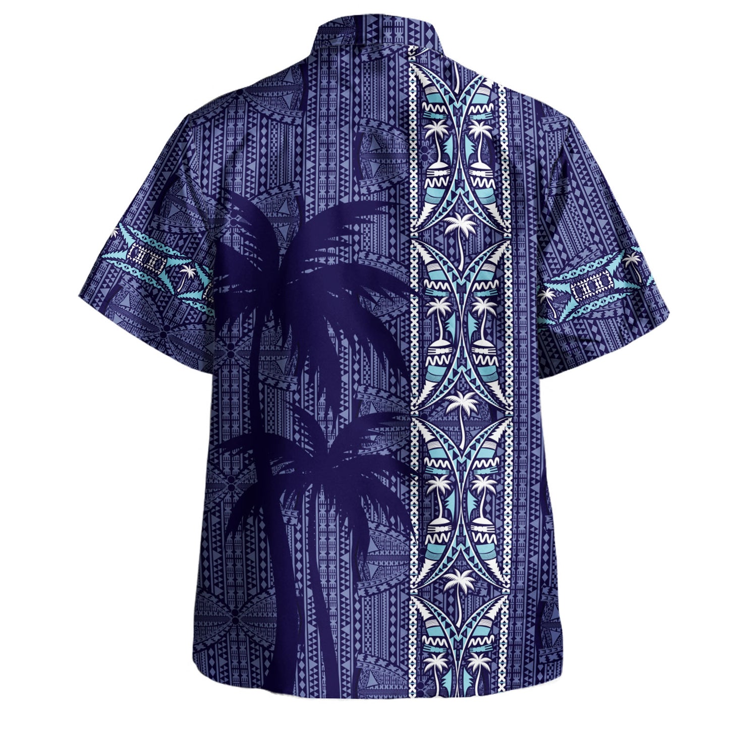 Fiji Hawaiian Shirt Bula Vinaka Tapa Palms Designs