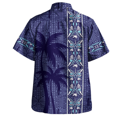 Fiji Hawaiian Shirt Bula Vinaka Tapa Palms Designs