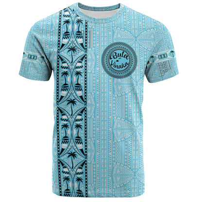 Fiji T-Shirt Bula Vinaka Tapa Palms Designs