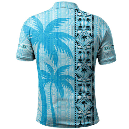 Fiji Polo Shirt Bula Vinaka Tapa Palms Designs
