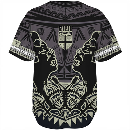 Fiji Baseball Shirt Fiji Bati Masi Tapa Style