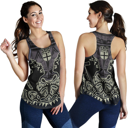 Fiji Women Tank Fiji Bati Masi Tapa Style