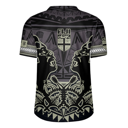 Fiji Rugby Jersey Fiji Bati Masi Tapa Style