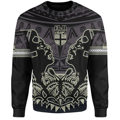 Fiji Sweatshirt Fiji Bati Masi Tapa Style