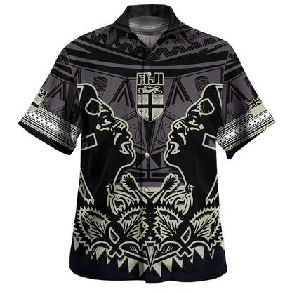Fiji Hawaiian Shirt Fiji Bati Masi Tapa Style