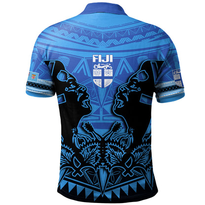 Fiji Polo Shirt Fiji Bati Masi Tapa Style