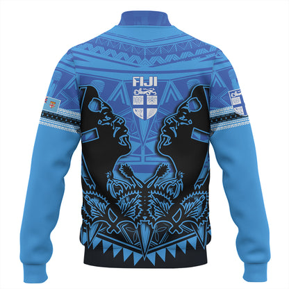 Fiji Baseball Jacket Fiji Bati Masi Tapa Style