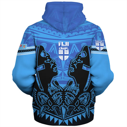 Fiji Sherpa Hoodie Fiji Bati Masi Tapa Style