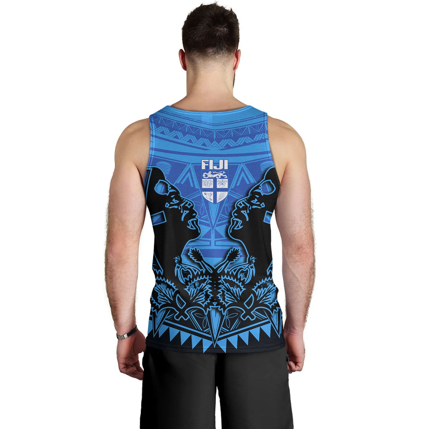 Fiji Tank Top Fiji Bati Masi Tapa Style