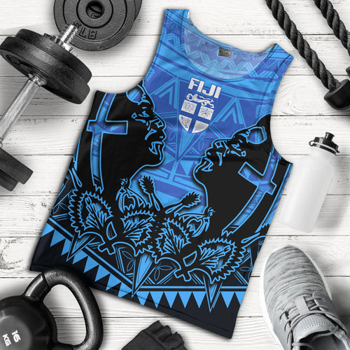 Fiji Tank Top Fiji Bati Masi Tapa Style
