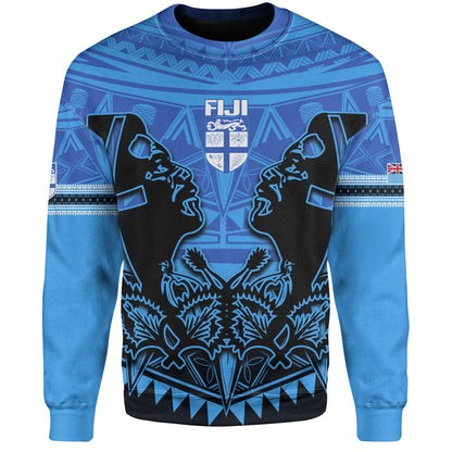 Fiji Sweatshirt Fiji Bati Masi Tapa Style