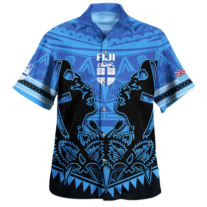 Fiji Hawaiian Shirt Fiji Bati Masi Tapa Style