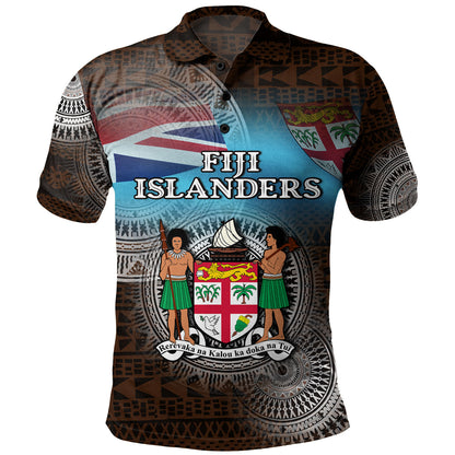 Fiji Polo Shirt Custom Fiji Islanders Tapa Masi Design