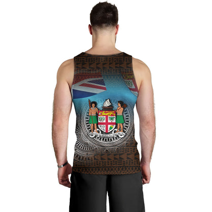 Fiji Tank Top Custom Fiji Islanders Tapa Masi Design