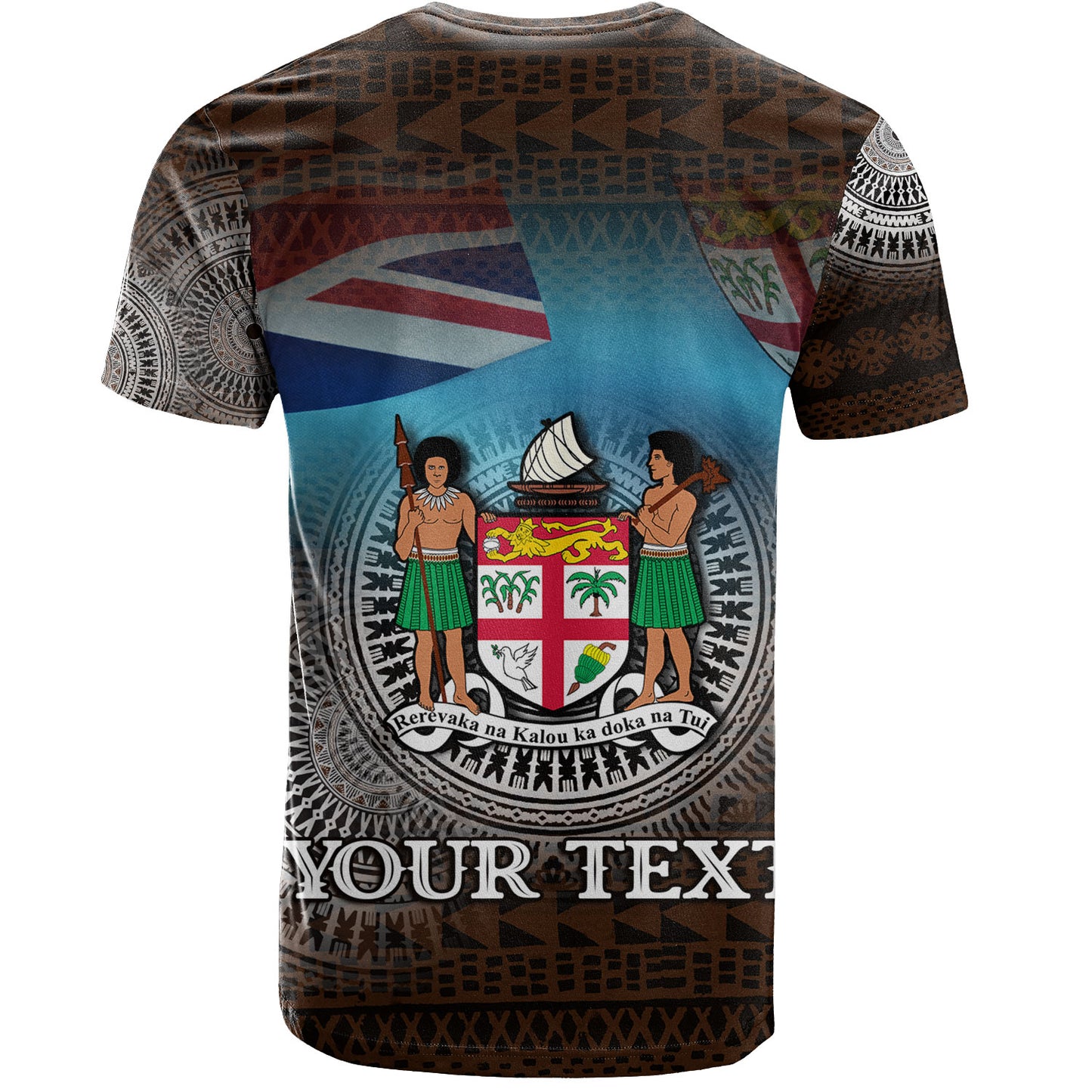Fiji T-Shirt Custom Fiji Islanders Tapa Masi Design