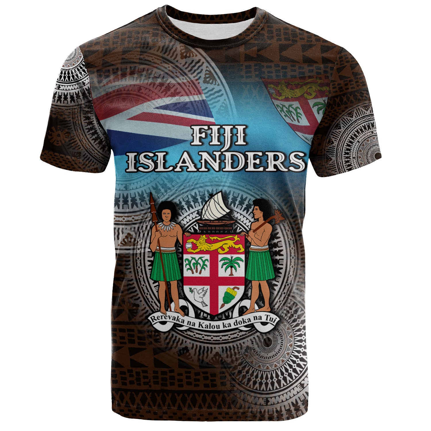Fiji T-Shirt Custom Fiji Islanders Tapa Masi Design