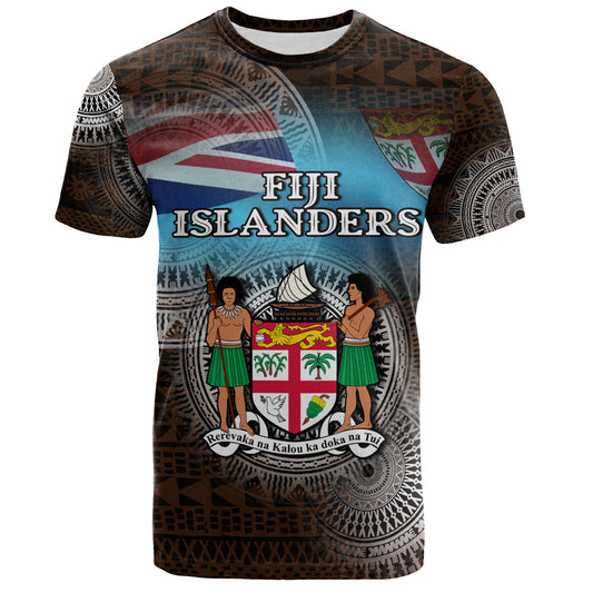Fiji T-Shirt Custom Fiji Islanders Tapa Masi Design
