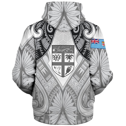 Fiji Sherpa Hoodie Fiji My Island Home Tribal Patterns