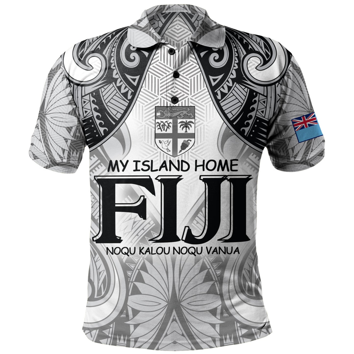 Fiji Polo Shirt Fiji My Island Home Tribal Patterns