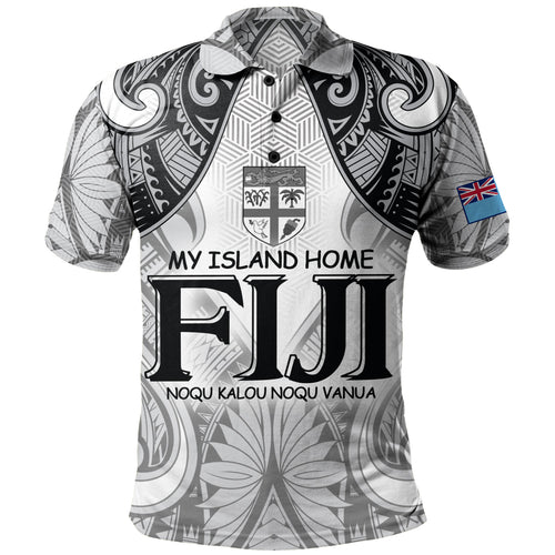 Fiji Polo Shirt Fiji My Island Home Tribal Patterns