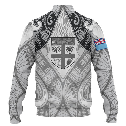 Fiji Baseball Jacket Fiji My Island Home Tribal Patterns