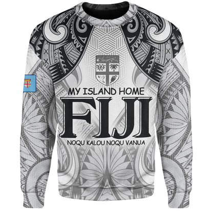 Fiji Sweatshirt Fiji My Island Home Tribal Patterns
