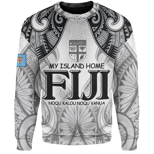 Fiji Sweatshirt Fiji My Island Home Tribal Patterns