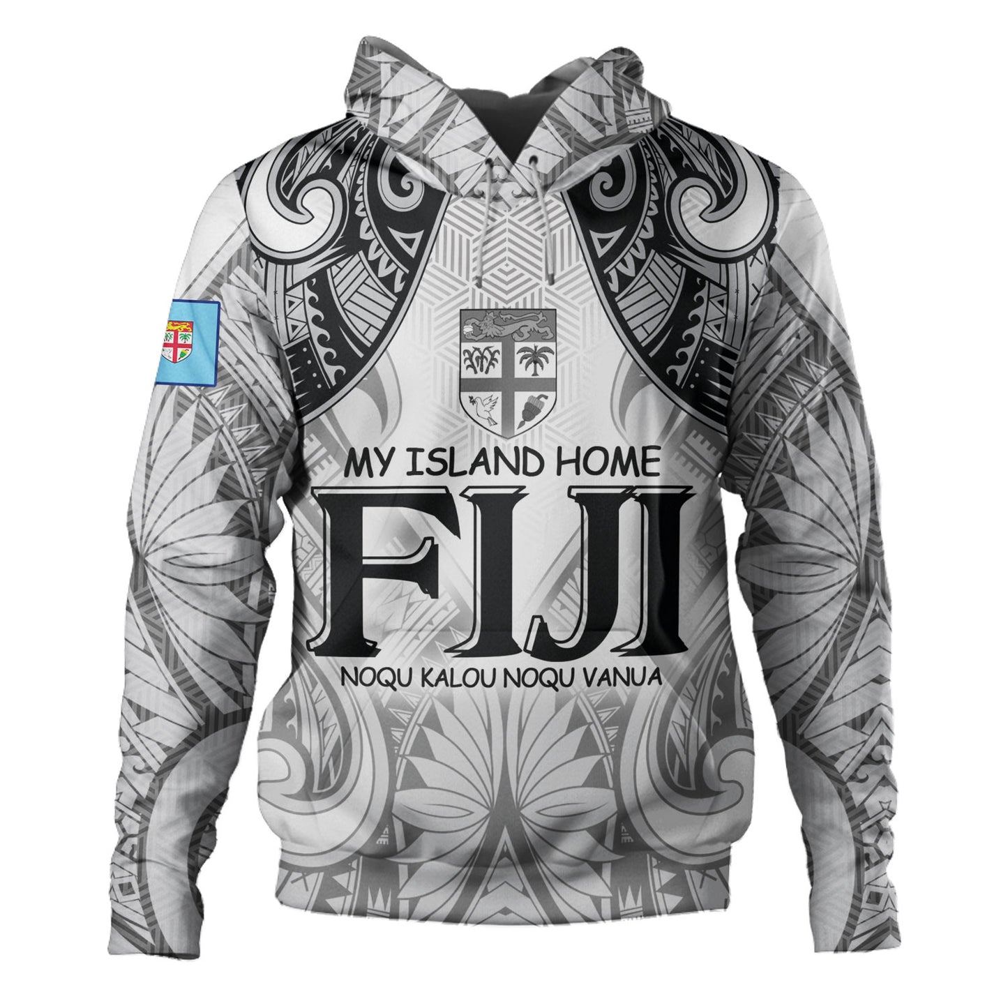 Fiji Hoodie Fiji My Island Home Tribal Patterns