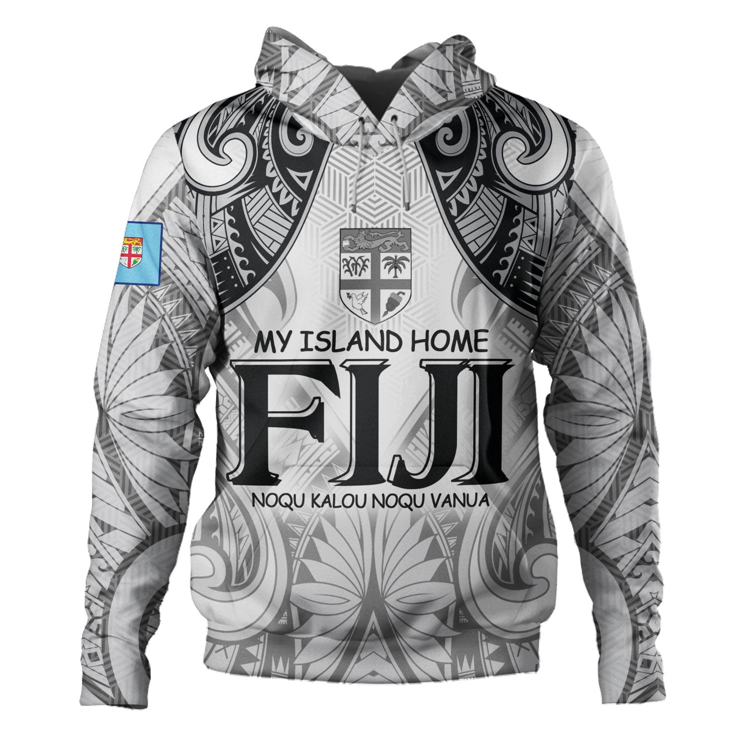 Fiji Hoodie Fiji My Island Home Tribal Patterns
