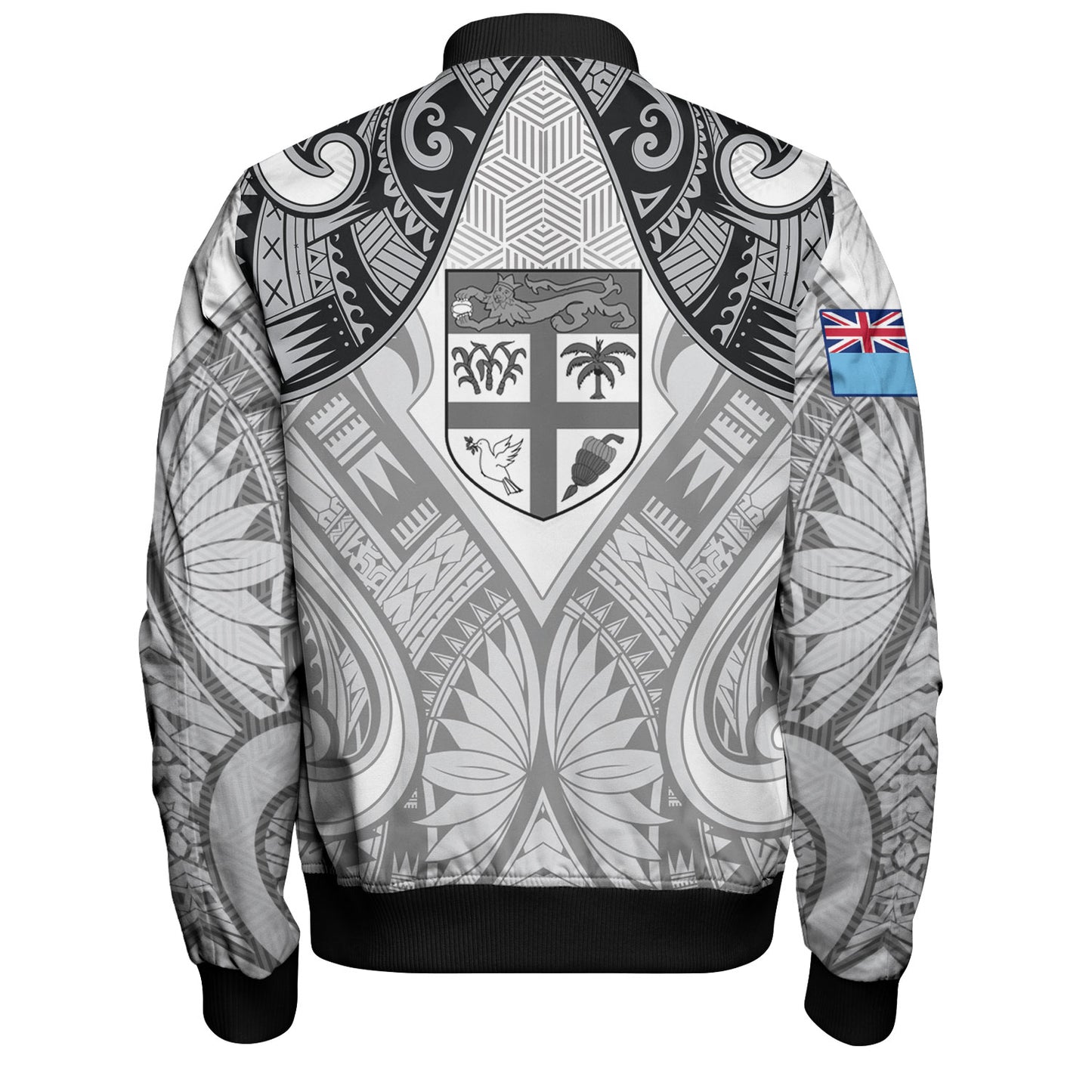 Fiji Bomber Jacket Fiji My Island Home Tribal Patterns