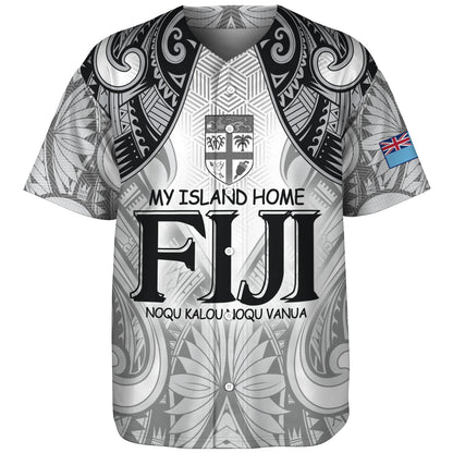 Fiji Baseball Shirt Fiji My Island Home Tribal Patterns
