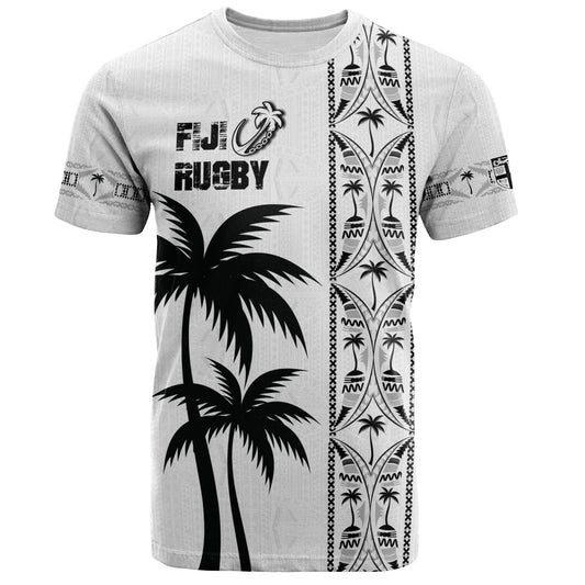 Fiji T-Shirt Fiji Rugby Tapa Palms Tree Designs