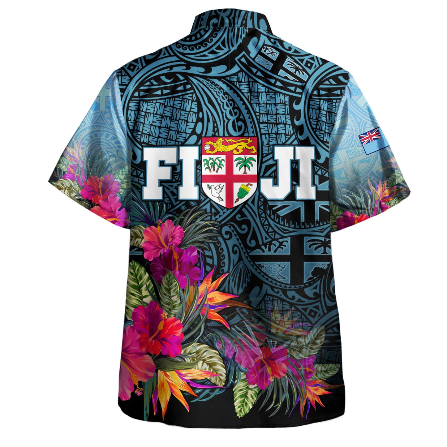 Fiji Hawaiian Shirt - Custom Forever Fiji Tapa Pattern Design