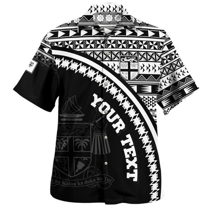 Fiji Custom Personalised Hawaiian Shirt Bula Si'a Fijian Flag Tapa Patterns Style