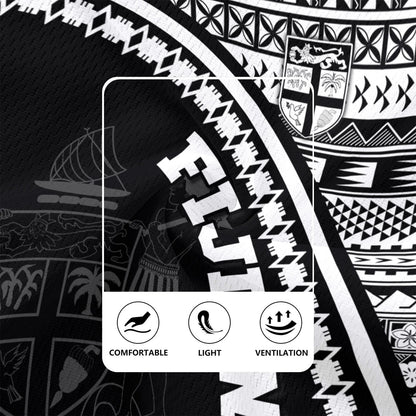 Fiji Custom Personalised Rugby Jersey Fijian Kesakesa Masi Patterns Curve Style