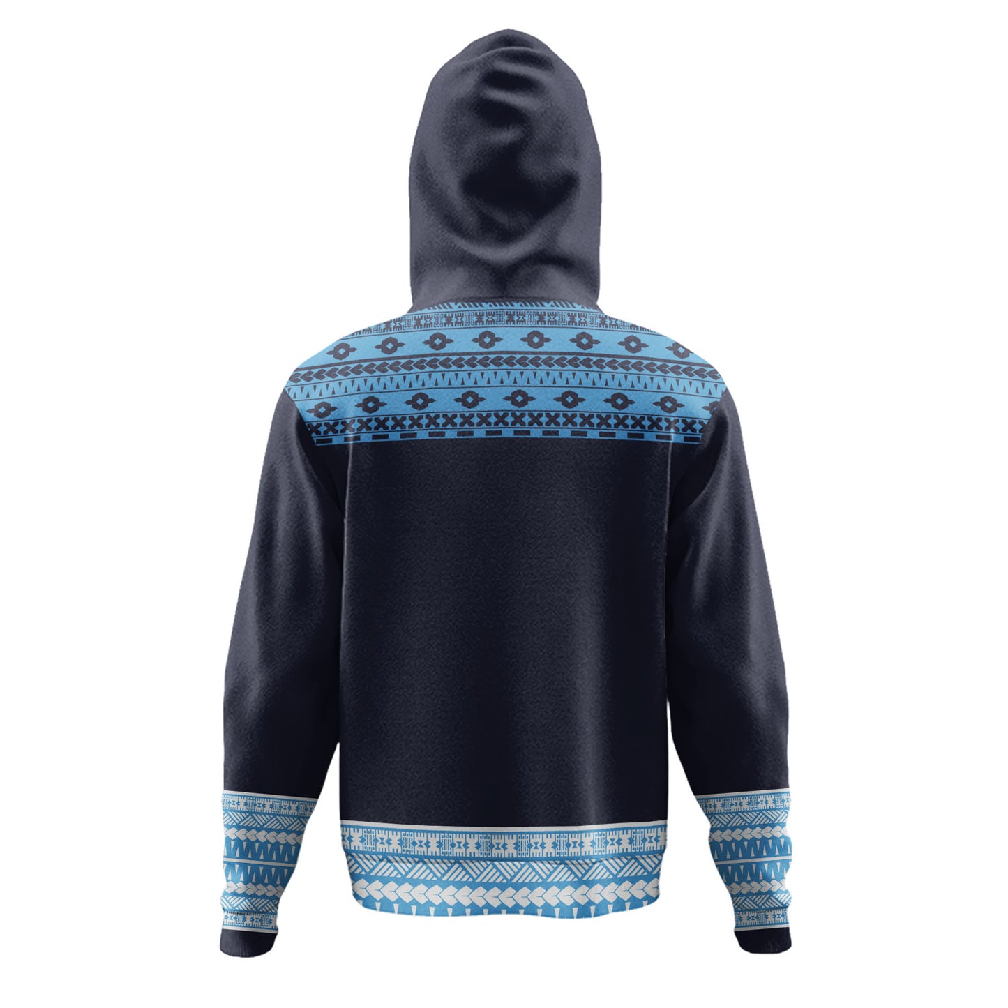 Fiji Hoodie Fijian Makare And Tapa Design