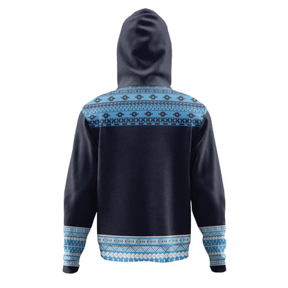 Fiji Hoodie Fijian Makare And Tapa Design
