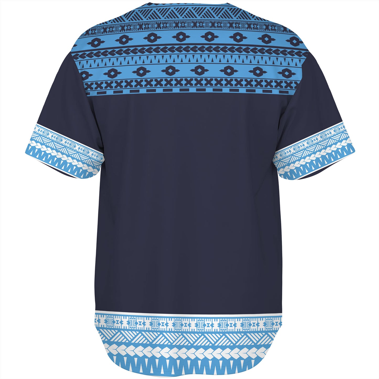 Fiji Baseball Shirt Fijian Makare And Tapa Design