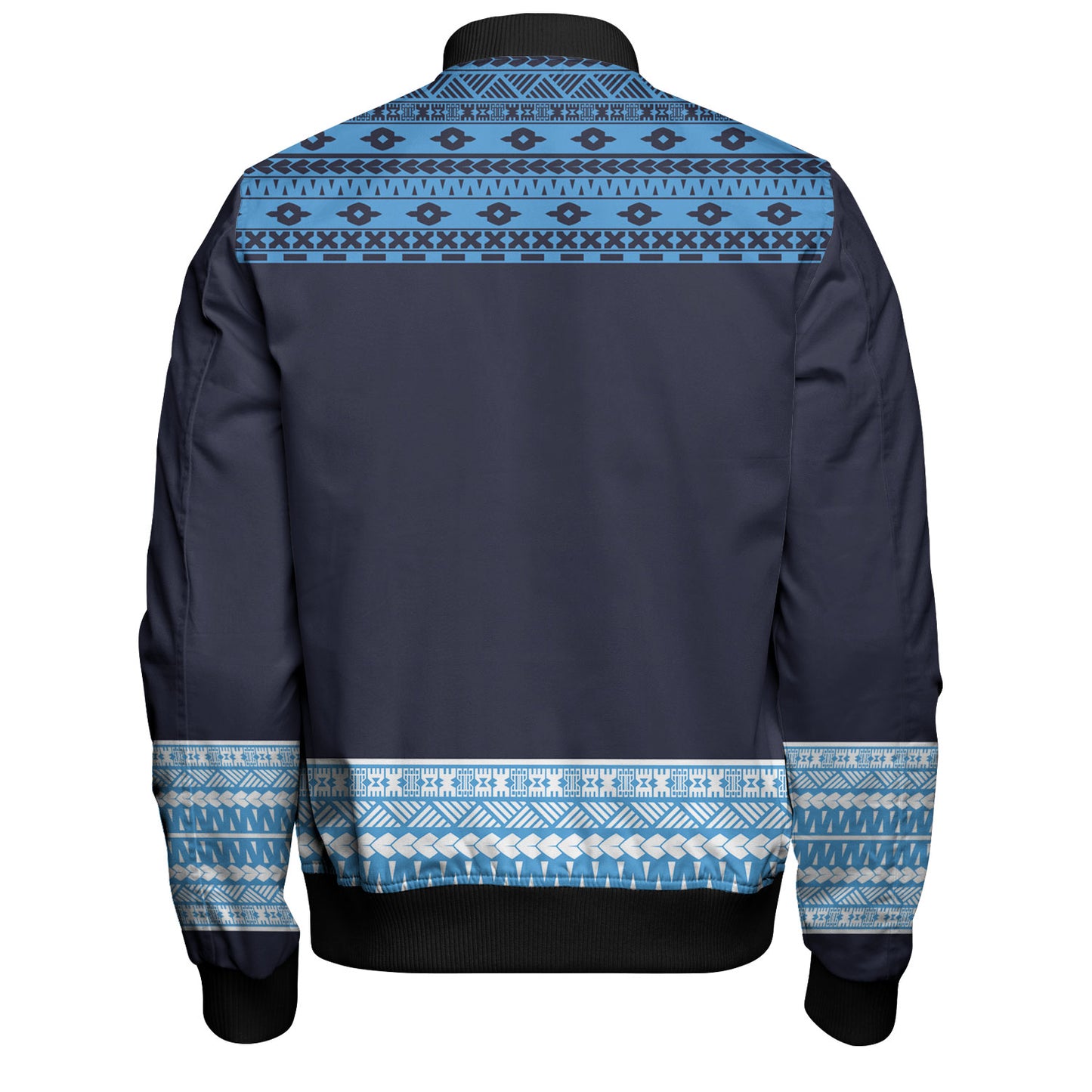 Fiji Bomber Jacket Fijian Makare And Tapa Design