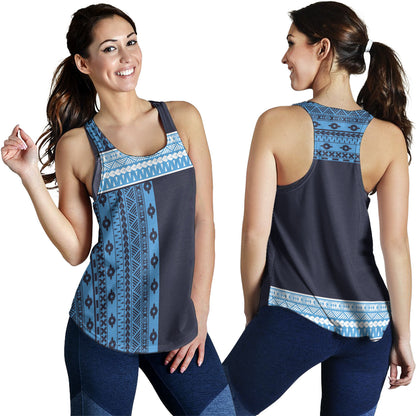 Fiji Women Tank Fijian Makare And Tapa Design