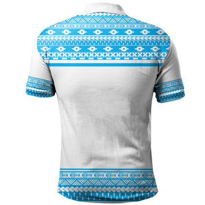 Fiji Polo Shirt Fijian Makare And Tapa Design