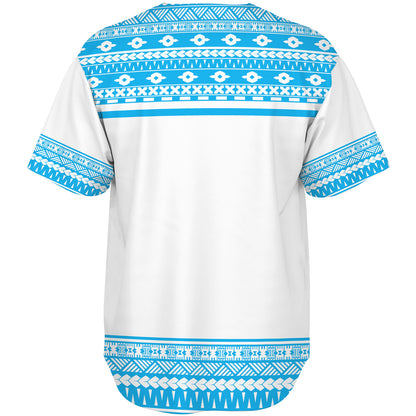 Fiji Baseball Shirt Fijian Makare And Tapa Design