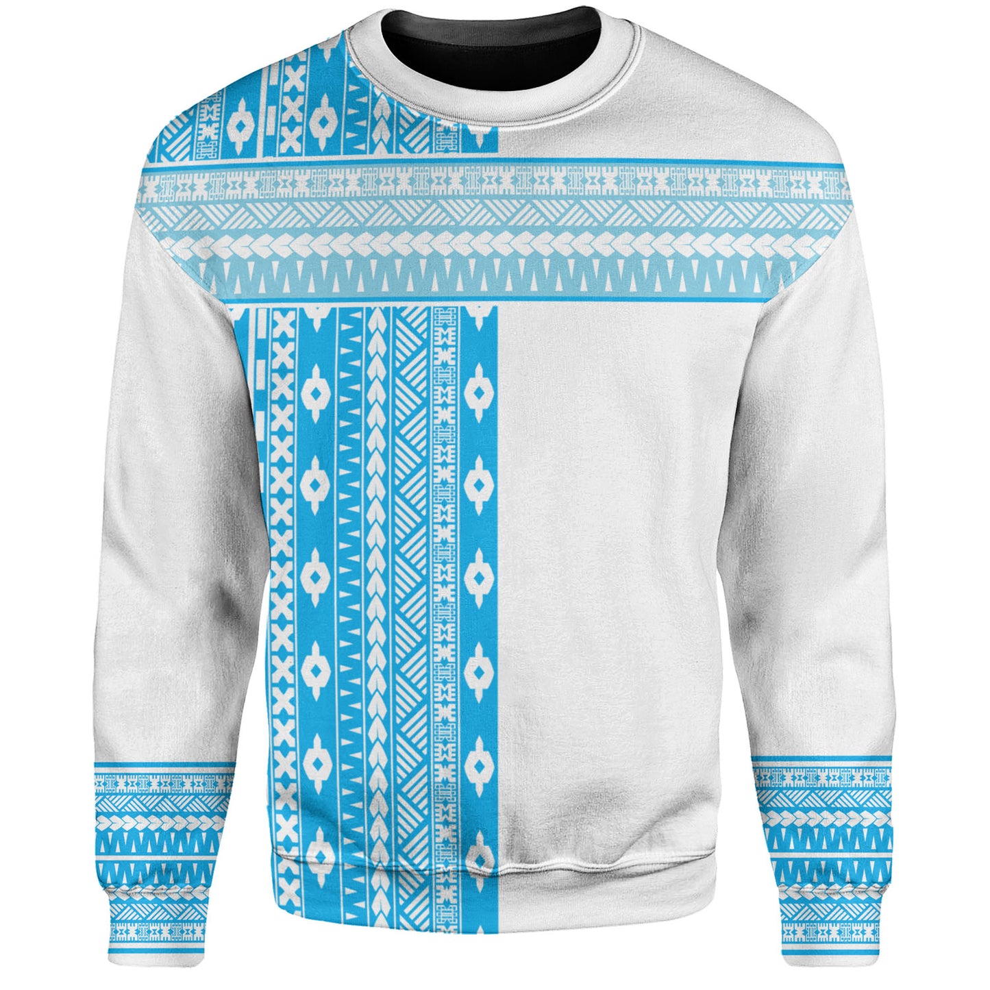 Fiji Sweatshirt Fijian Makare And Tapa Design