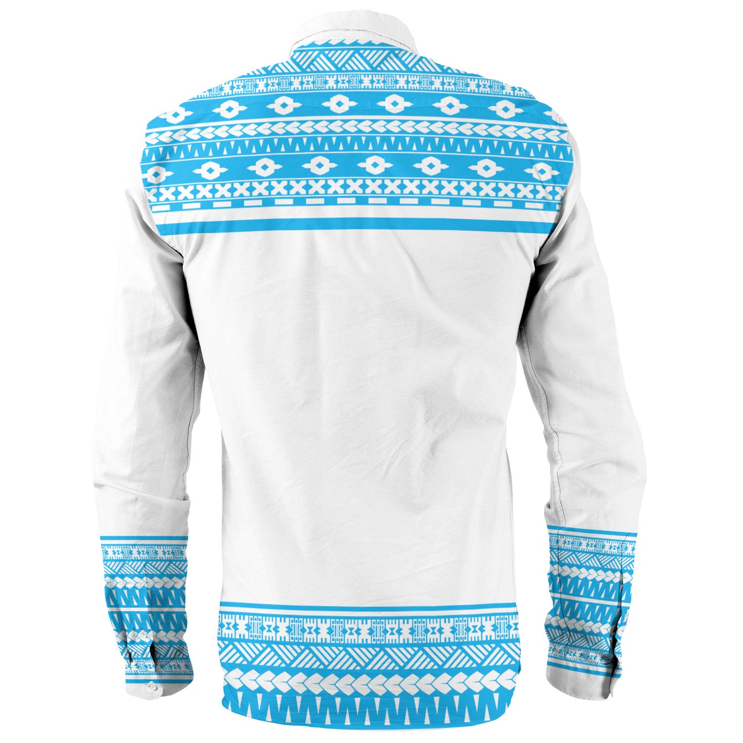 Fiji Long Sleeve Shirt Fijian Makare And Tapa Design