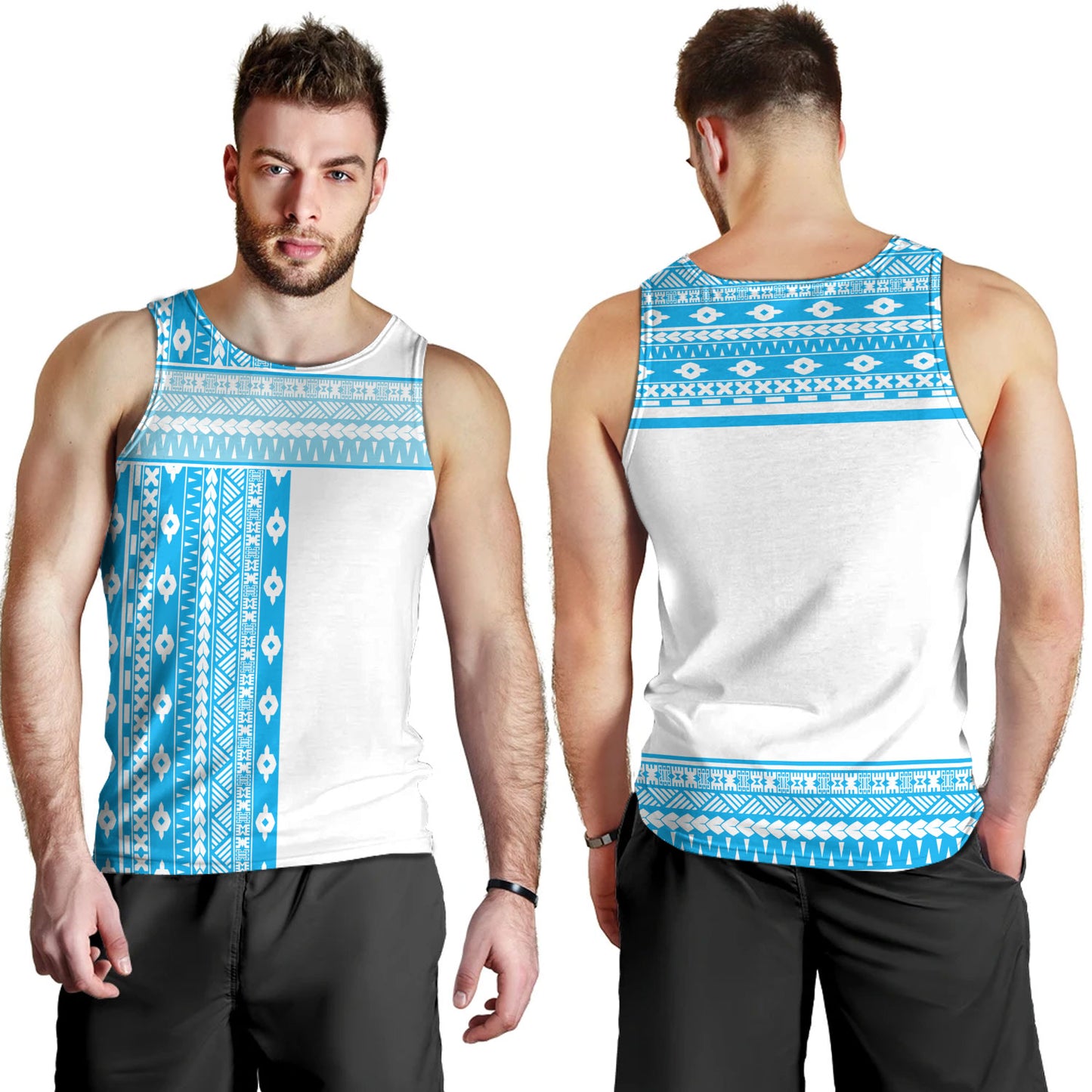 Fiji Tank Top Fijian Makare And Tapa Design