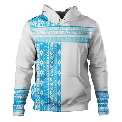 Fiji Hoodie Fijian Makare And Tapa Design