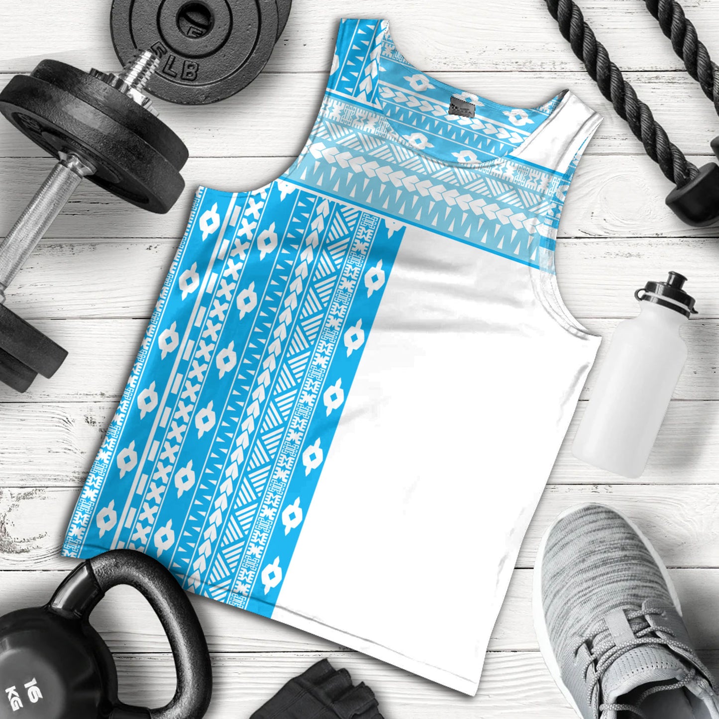 Fiji Tank Top Fijian Makare And Tapa Design